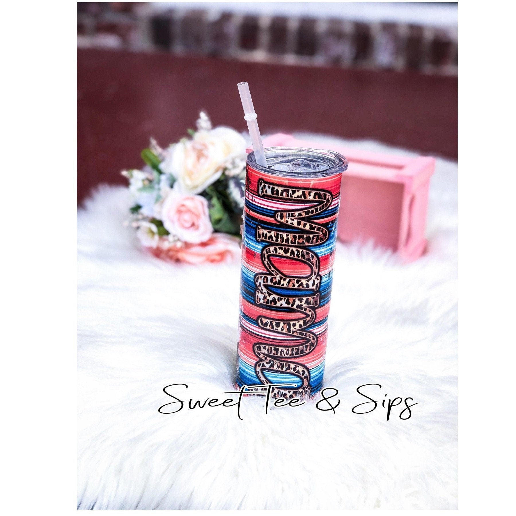 Mama Tumbler, with straw and lid, 20 oz skinny, Mom Gift, Glitter Tumb –  SweetTeez LLC