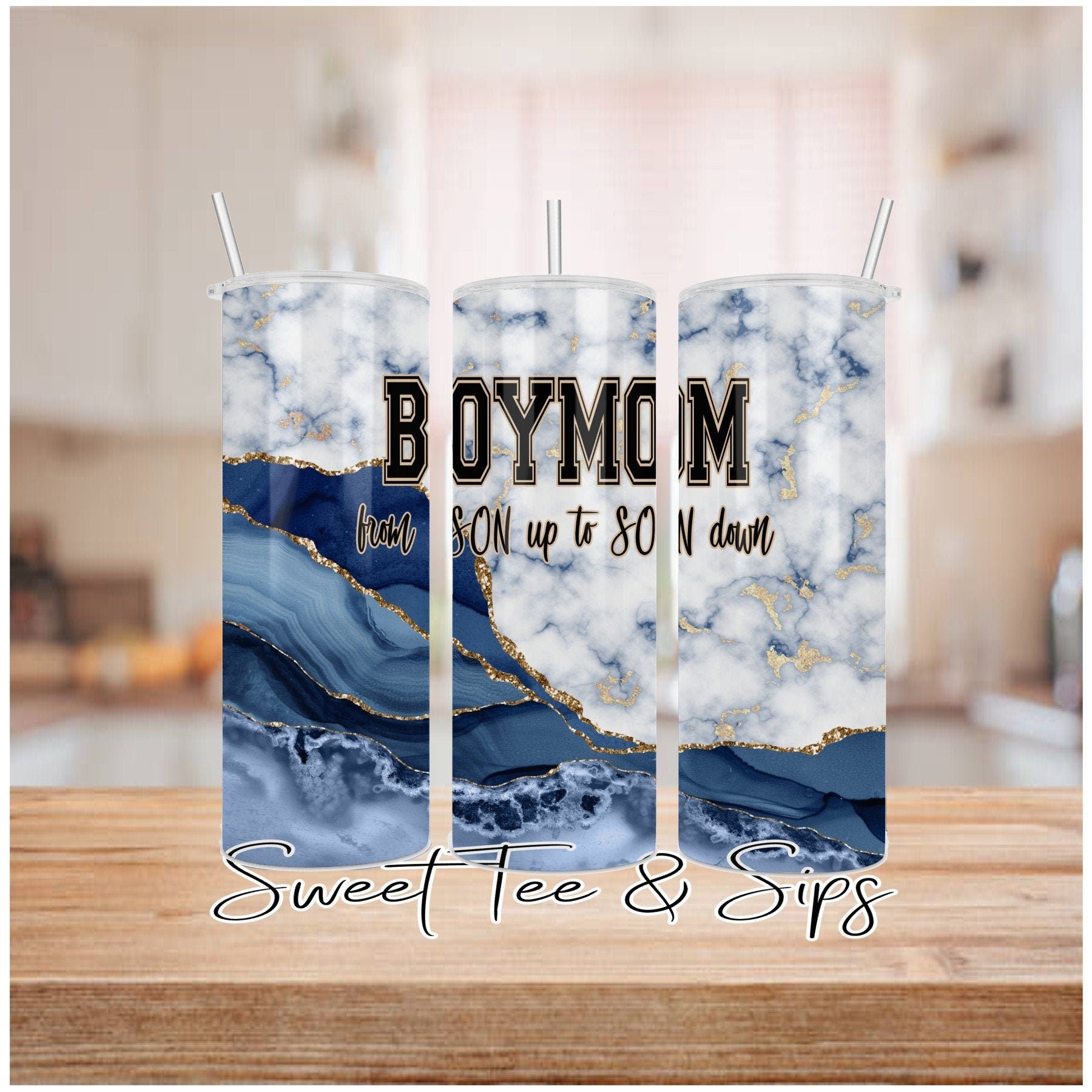 Mother's Day Boy Mom Photo Tumbler